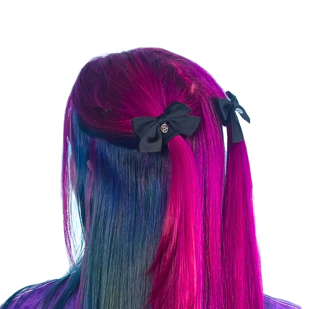 Attitude Hair Dye - Pentagram Set Haarschleife - Schwarz